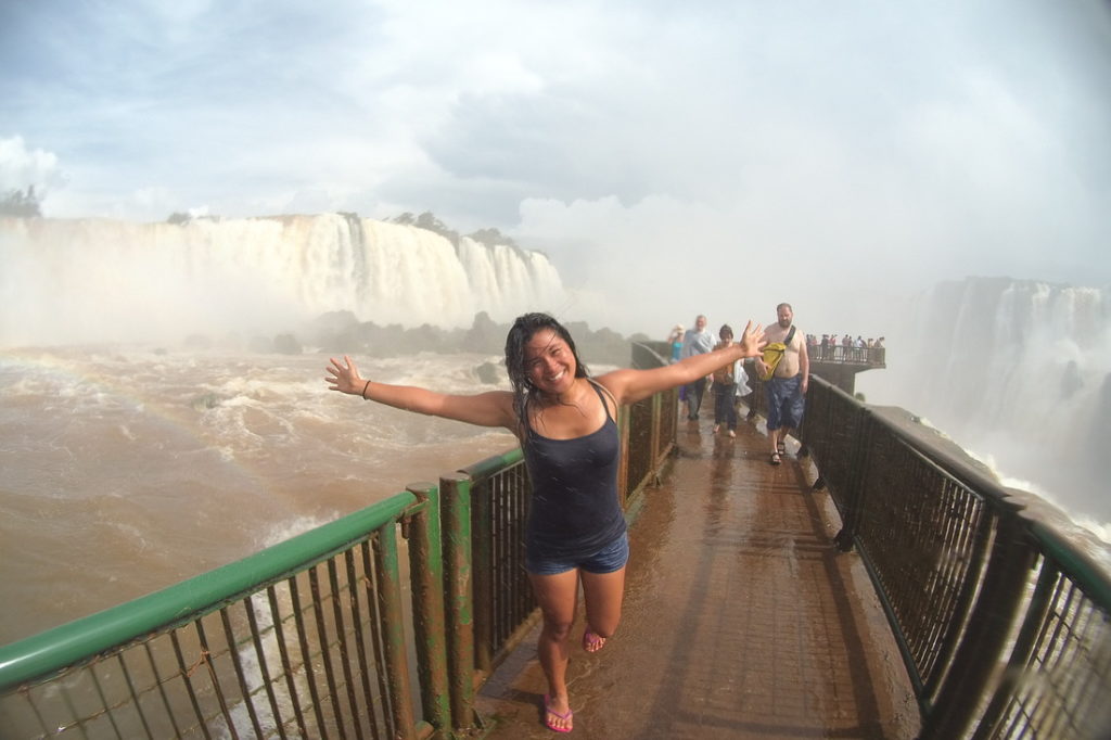 Shyrwyn at the Iguazu Falls